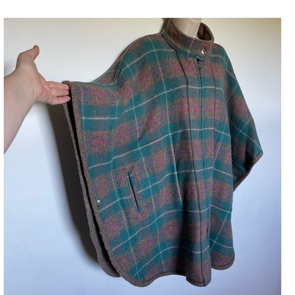 Woolrich Vintage outlander Wool Poncho Cape Reversible one size